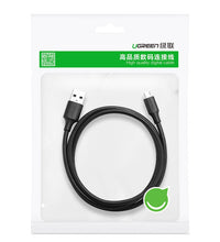 Заредете изображение във визуализатора на галерията – Ugreen cable USB - micro USB cable 2.4 A 480 Mbps 1.5 m black (US289 60137) - TopMag
