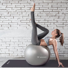 Заредете изображение във визуализатора на галерията – Wozinsky gym ball exercise ball 65 cm fitness blue - TopMag
