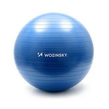 Заредете изображение във визуализатора на галерията – Wozinsky gym ball exercise ball 65 cm fitness blue - TopMag

