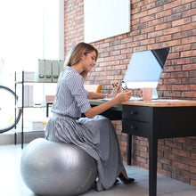Заредете изображение във визуализатора на галерията – Wozinsky gym ball exercise ball 65 cm fitness blue - TopMag
