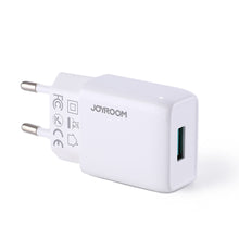 Заредете изображение във визуализатора на галерията – Joyroom USB wall charger 2,1 A white (L-1A101)

