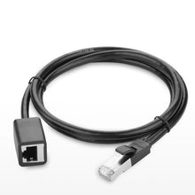 Заредете изображение във визуализатора на галерията – Ugreen Extension Cable Ethernet RJ45 Cat 6 FTP 1000Mbps 2m Black (NW112 11281) - TopMag
