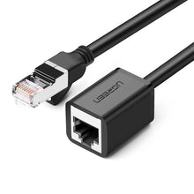 Заредете изображение във визуализатора на галерията – Ugreen Extension Cable Ethernet RJ45 Cat 6 FTP 1000Mbps 3m Black (NW112 11282) - TopMag
