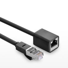 Заредете изображение във визуализатора на галерията – Ugreen Extension Cable Ethernet RJ45 Cat 6 FTP 1000Mbps 5m Black (NW112 11283) - TopMag
