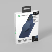 Заредете изображение във визуализатора на галерията – Amazing Thing Induction charger Magsafe Thunder Pro TP16MBU - 15W with Type C to Type C cable blue
