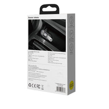 Заредете изображение във визуализатора на галерията – Baseus Bluetooth 5.0 FM Transmiter car charger 2x USB 3 A 18 W PPS Quick Charge 3.0 AFC FCP grey (CCNLZ-C0G) - TopMag
