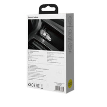 Заредете изображение във визуализатора на галерията – Baseus Bluetooth 5.0 FM Transmiter car charger 2x USB 3 A 18 W PPS Quick Charge 3.0 AFC FCP silver (CCNLZ-C0S) - TopMag
