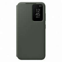 Заредете изображение във визуализатора на галерията – Samsung Smart View Wallet Case for Samsung Galaxy S23 Case with Smart Flip Window Card Wallet khaki (EF-ZS911CGEGWW)
