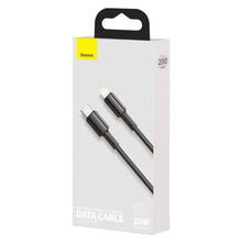 Заредете изображение във визуализатора на галерията – Baseus USB Type C cable - Lightning Fast Charging Power Delivery 20 W 2 m black (CATLGD-A01) - TopMag
