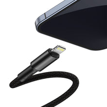 Заредете изображение във визуализатора на галерията – Baseus USB Type C cable - Lightning Fast Charging Power Delivery 20 W 2 m black (CATLGD-A01) - TopMag
