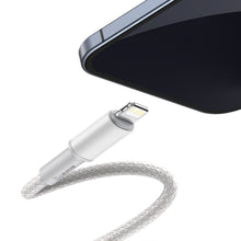 Заредете изображение във визуализатора на галерията – Baseus USB Type C cable - Lightning Fast Charging Power Delivery 20 W 2 m white (CATLGD-A02) - TopMag
