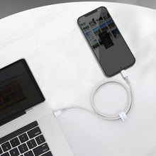 Заредете изображение във визуализатора на галерията – Baseus USB Type C cable - Lightning Fast Charging Power Delivery 20 W 2 m white (CATLGD-A02) - TopMag
