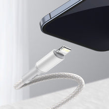 Заредете изображение във визуализатора на галерията – Baseus USB Type C cable - Lightning Fast Charging Power Delivery 20 W 2 m white (CATLGD-A02) - TopMag
