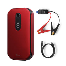 Заредете изображение във визуализатора на галерията – Baseus Power Bank Power Starter Jump Starter Booster 12000 mAh 12 V (1000 A / 600 A) red (CRJS03-09) - TopMag
