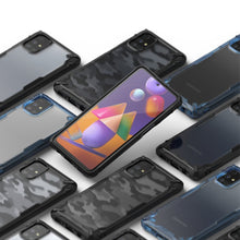 Заредете изображение във визуализатора на галерията – Ringke Fusion X durable PC Case with TPU Bumper for Samsung Galaxy M31s black (FUSG0063) - TopMag

