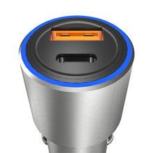 Заредете изображение във визуализатора на галерията – Dudao USB / USB Car Charger Type C Power Delivery Quick Charge 22.5 W Gray (R4PQ) - TopMag
