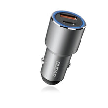Заредете изображение във визуализатора на галерията – Dudao USB / USB Car Charger Type C Power Delivery Quick Charge 22.5 W Gray (R4PQ) - TopMag
