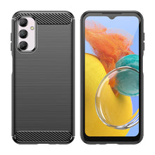 Заредете изображение във визуализатора на галерията – Flexible carbon pattern case for Samsung Galaxy M14 Carbon Case - black
