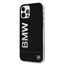 Заредете изображение във визуализатора на галерията – Etui BMW BMHCP12MPCUBBK iPhone 12/12 Pro 6,1" czarny/black hardcase Signature Printed Logo - TopMag
