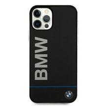 Заредете изображение във визуализатора на галерията – Etui BMW BMHCP12MPCUBBK iPhone 12/12 Pro 6,1" czarny/black hardcase Signature Printed Logo - TopMag
