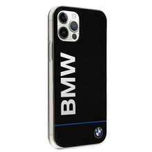 Заредете изображение във визуализатора на галерията – Etui BMW BMHCP12MPCUBBK iPhone 12/12 Pro 6,1" czarny/black hardcase Signature Printed Logo - TopMag
