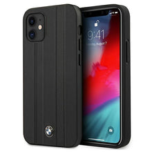Заредете изображение във визуализатора на галерията – Etui BMW BMHCP12STTBK iPhone 12 mini 5,4" czarny/black hardcase Signature Tire Marks - TopMag
