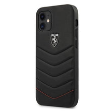 Заредете изображение във визуализатора на галерията – Ferrari FEHQUHCP12SBK iPhone 12 mini 5,4" czarny/black hardcase Off Track Quilted - TopMag
