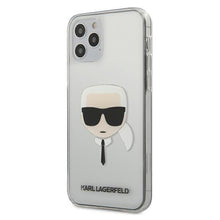 Заредете изображение във визуализатора на галерията – Karl Lagerfeld KLHCP12MKTR iPhone 12/12 Pro 6,1" hardcase Transparent Karl`s Head - TopMag
