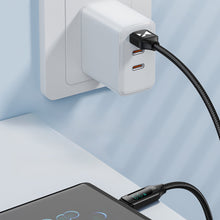 Заредете изображение във визуализатора на галерията – Wozinsky WUACC2 USB A - USB C Cable with Display 66W 6A 2m - Black

