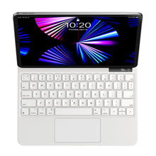 Заредете изображение във визуализатора на галерията – Magnetic case with keyboard for iPad Pro 12.9'' Baseus Brilliance - white
