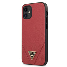 Заредете изображение във визуализатора на галерията – Guess GUHCP12SVSATMLRE iPhone 12 mini 5,4" czerwony/red hardcase Saffiano - TopMag
