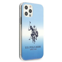 Заредете изображение във визуализатора на галерията – US Polo USHCP12MPCDGBL iPhone 12/12 Pro 6,1" niebieski/blue Gradient Collection - TopMag
