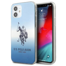 Заредете изображение във визуализатора на галерията – US Polo USHCP12SPCDGBL iPhone 12 mini 5,4" niebieski/blue Gradient Collection - TopMag
