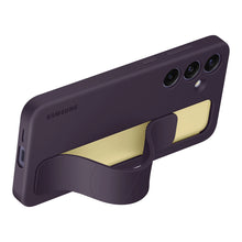 Заредете изображение във визуализатора на галерията – Samsung Standing Grip Case EF-GS926CEEGWW with holder / stand for Samsung Galaxy S24+ - dark purple
