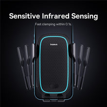 Заредете изображение във визуализатора на галерията – BASEUS car holder to air vent with wireless charging Mily Way 15W black C40357000111-00/BS-CM023
