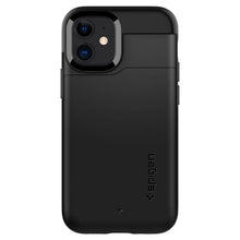 Заредете изображение във визуализатора на галерията – SPIGEN SLIM ARMOR CS IPHONE 12 MINI BLACK - TopMag

