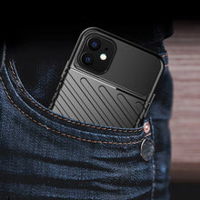 Заредете изображение във визуализатора на галерията – Thunder Case Flexible Tough Rugged Cover TPU Case for iPhone 11 black
