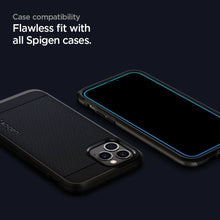 Заредете изображение във визуализатора на галерията – TEMPERED GLASS SPIGEN GLASS FC IPHONE 12 PRO MAX BLACK - TopMag
