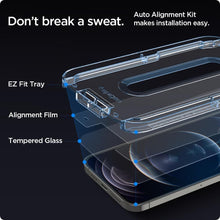 Заредете изображение във визуализатора на галерията – TEMPERED GLASS SPIGEN GLAS.TR "EZ FIT" 2-PACK IPHONE 12/12 PRO - TopMag
