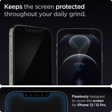 Заредете изображение във визуализатора на галерията – TEMPERED GLASS SPIGEN GLAS.TR "EZ FIT" 2-PACK IPHONE 12/12 PRO - TopMag
