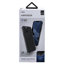 Заредете изображение във визуализатора на галерията – UNIQ etui Air Fender iPhone 12 Pro Max 6,7" szary/smoked grey tinted - TopMag
