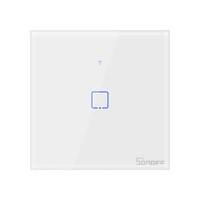 Заредете изображение във визуализатора на галерията – Sonoff T0EU1C-TX touch Wi-Fi wireless wall smart switches white (IM190314009) - TopMag
