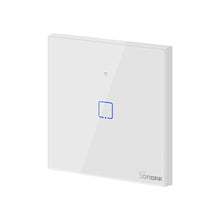 Заредете изображение във визуализатора на галерията – Sonoff T0EU1C-TX touch Wi-Fi wireless wall smart switches white (IM190314009) - TopMag
