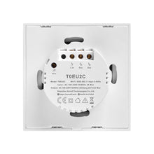 Заредете изображение във визуализатора на галерията – Sonoff T0EU2C-TX two-channel touch Wi-Fi wireless wall smart switches white (IM190314010) - TopMag
