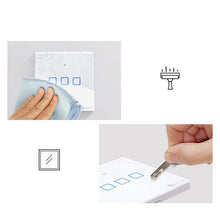 Заредете изображение във визуализатора на галерията – Sonoff T3EU1C-TX touch Wi-Fi wireless wall smart switches RF 433 MHz black (IM190314018) - TopMag
