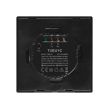 Заредете изображение във визуализатора на галерията – Sonoff T3EU1C-TX touch Wi-Fi wireless wall smart switches RF 433 MHz black (IM190314018) - TopMag
