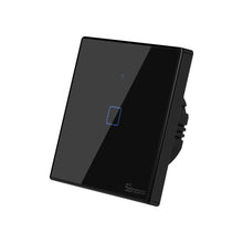 Заредете изображение във визуализатора на галерията – Sonoff T3EU1C-TX touch Wi-Fi wireless wall smart switches RF 433 MHz black (IM190314018) - TopMag
