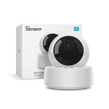 Заредете изображение във визуализатора на галерията – Sonoff GK-200MP2-B Wi-Fi Wireless IP Security Camera (340° pan x 120° tilt) Full HD 1080P white (M0802050001) - TopMag
