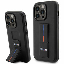 Заредете изображение във визуализатора на галерията – Original Case BMW Grip Hot Stamp Hardcase BMHCP14X22GSLK for Iphone 14 Pro Max Black
