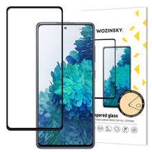 Заредете изображение във визуализатора на галерията – Wozinsky Tempered Glass Full Glue Super Tough Screen Protector Full Coveraged with Frame Case Friendly for Samsung Galaxy S20 FE black - TopMag
